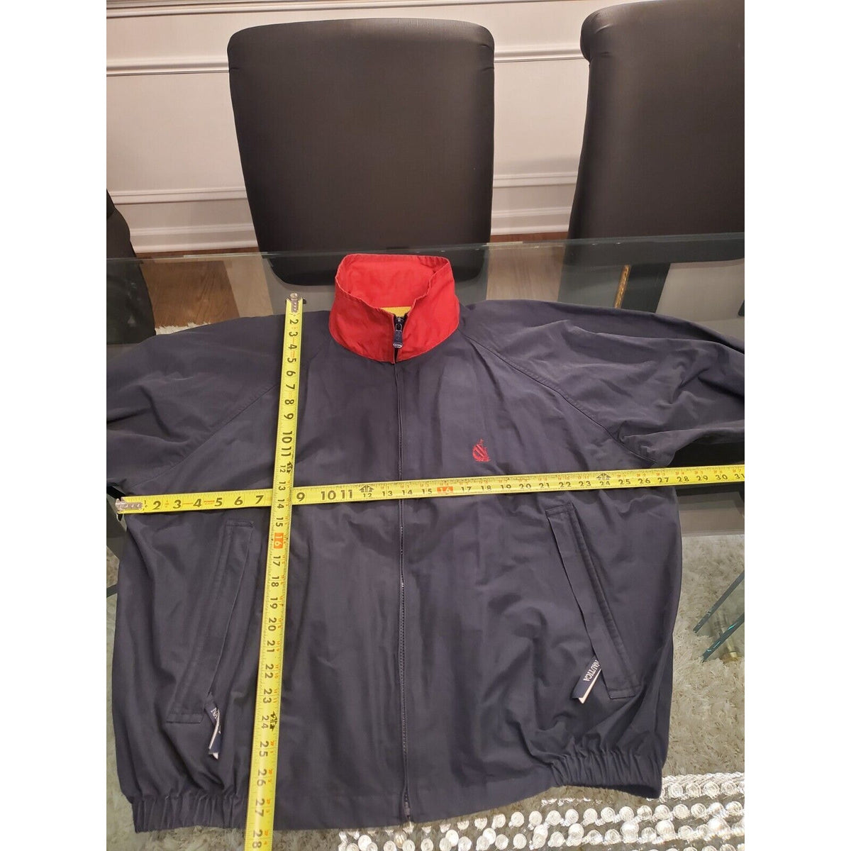 Vintage 90’s Nautica Windbreaker Sailing Jacket 2XL Flag Spell Out Embroidered