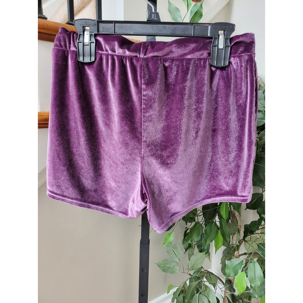 Torrid Curve Women’s Plus Purple Velvet Velour Comfort Pull On Shorts Size 0