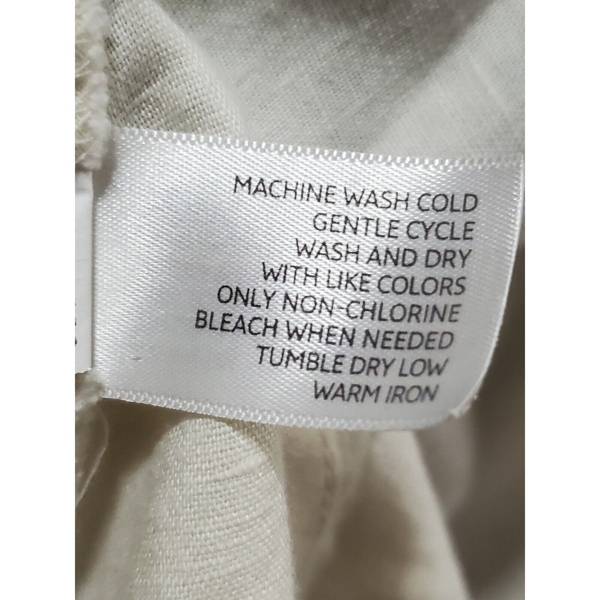 Old Navy Women's White Linen Square Neck Sleeveless Casual Knee Length Dress S