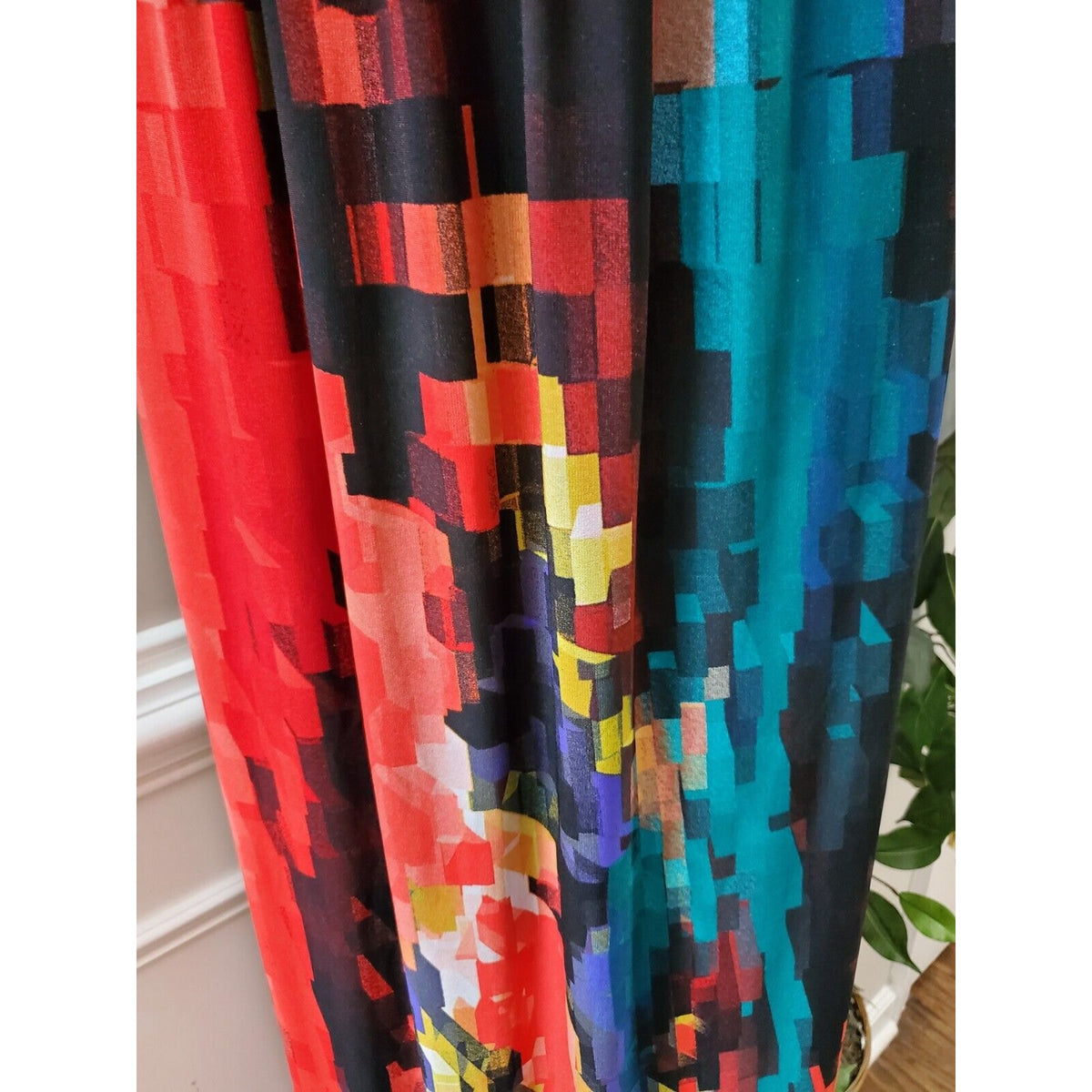 Ronni Nicole Women Multicolor Polyester Round Neck Sleeveless Long Maxi Dress 16