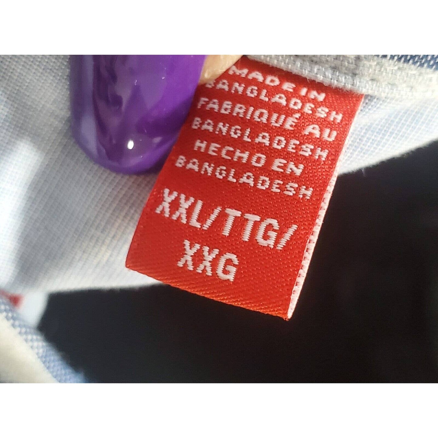 Izod Men's White & Blue Cotton Collared Half Sleeve Casual Button Down Shirt 2XL