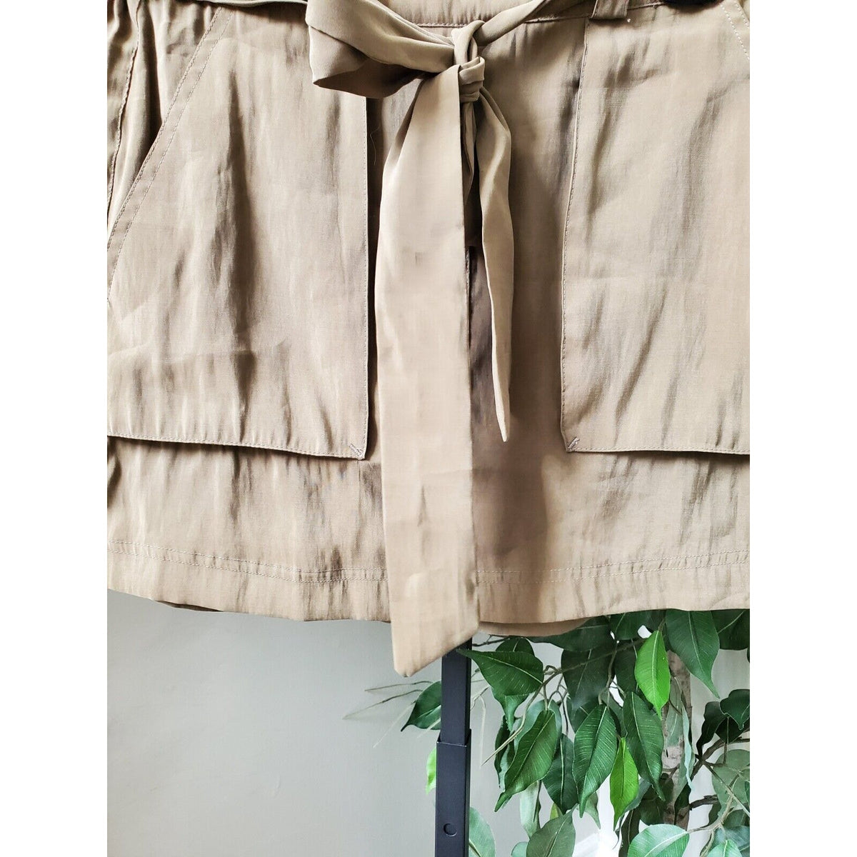Old Navy Women's Brown Solid Modal High Waist Bull Mini Skirt Size Small