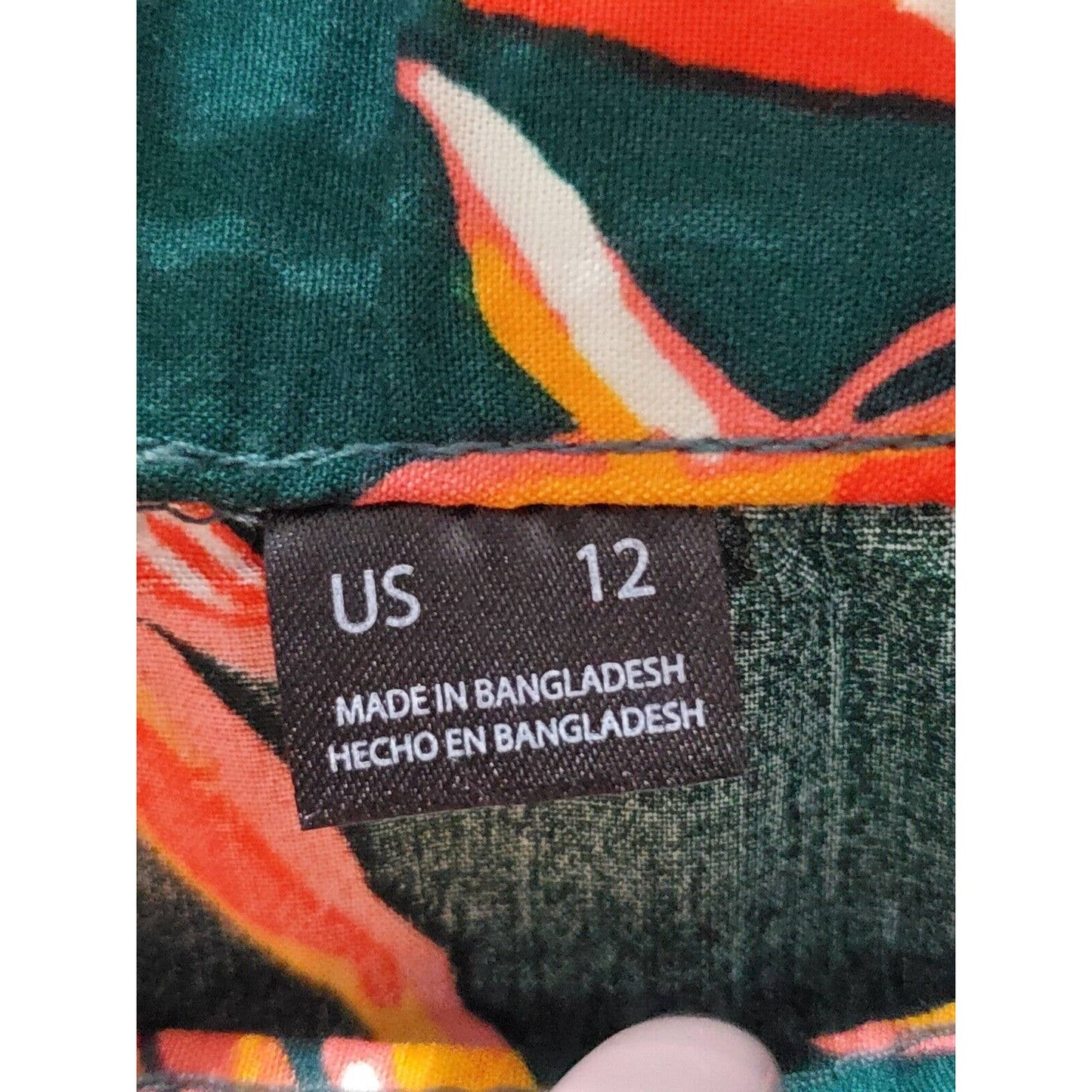 Esmara Women's Green Polyester Pull On Mid Rise Comfort Waist Trouser Pant 12