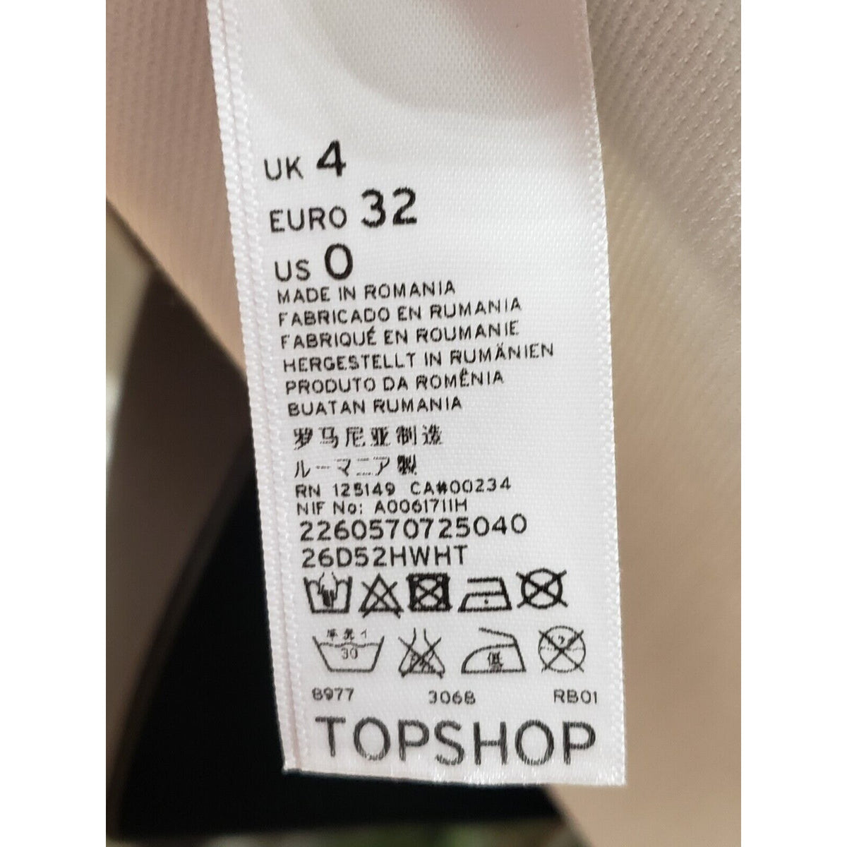 Top Shop Womens White Viscose Sleeveless Round Neck Knee Length Dress Petite 0