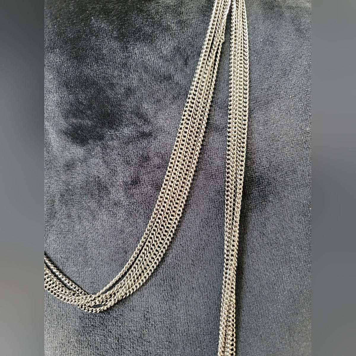 Gray Multilayer Fashion Necklace