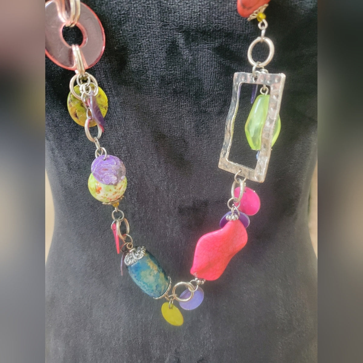 Long Colorful Fashion Necklace