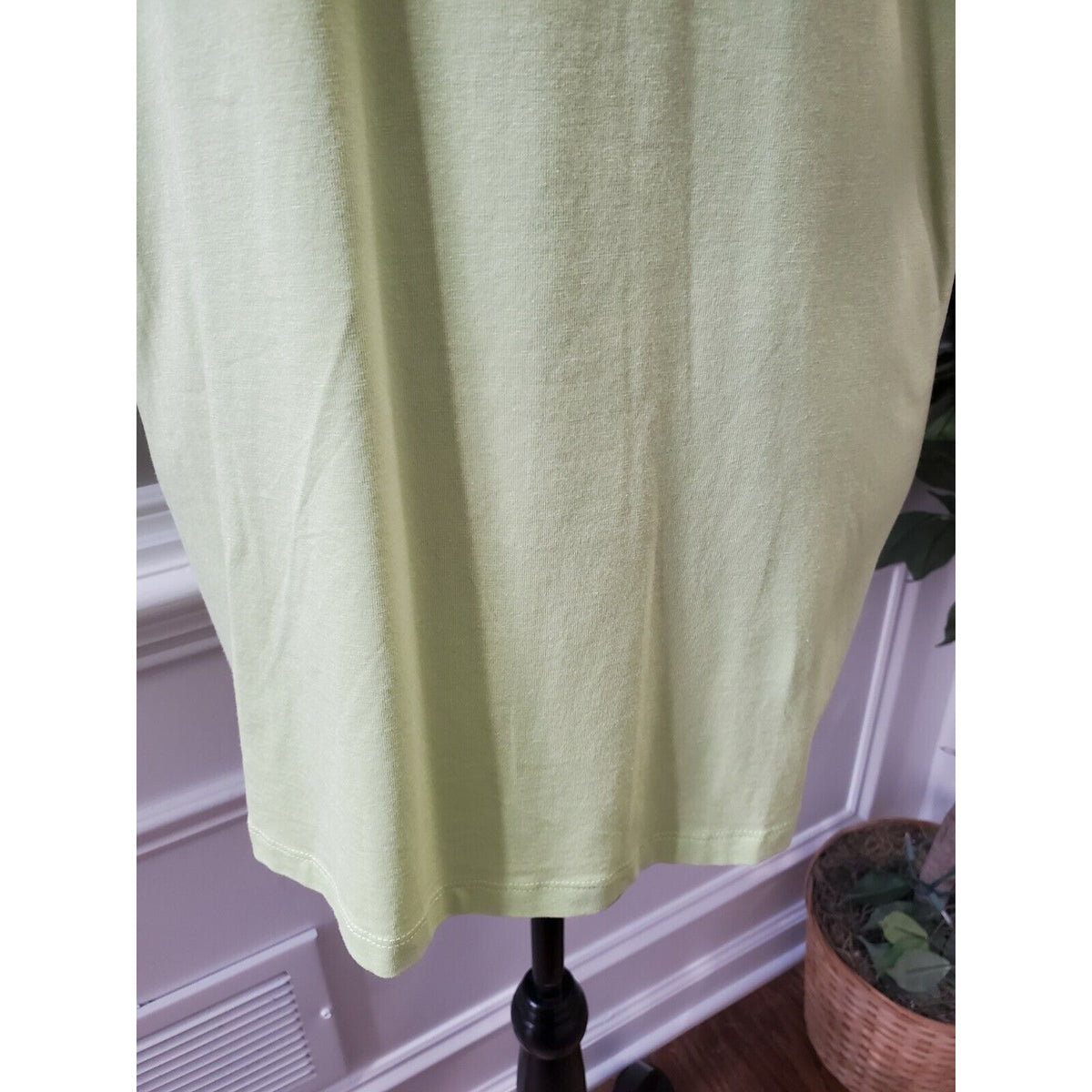 Bloomingdale's Basler Women's Green Polyester 3/4 Sleeve Round Neck T-Shirt 46