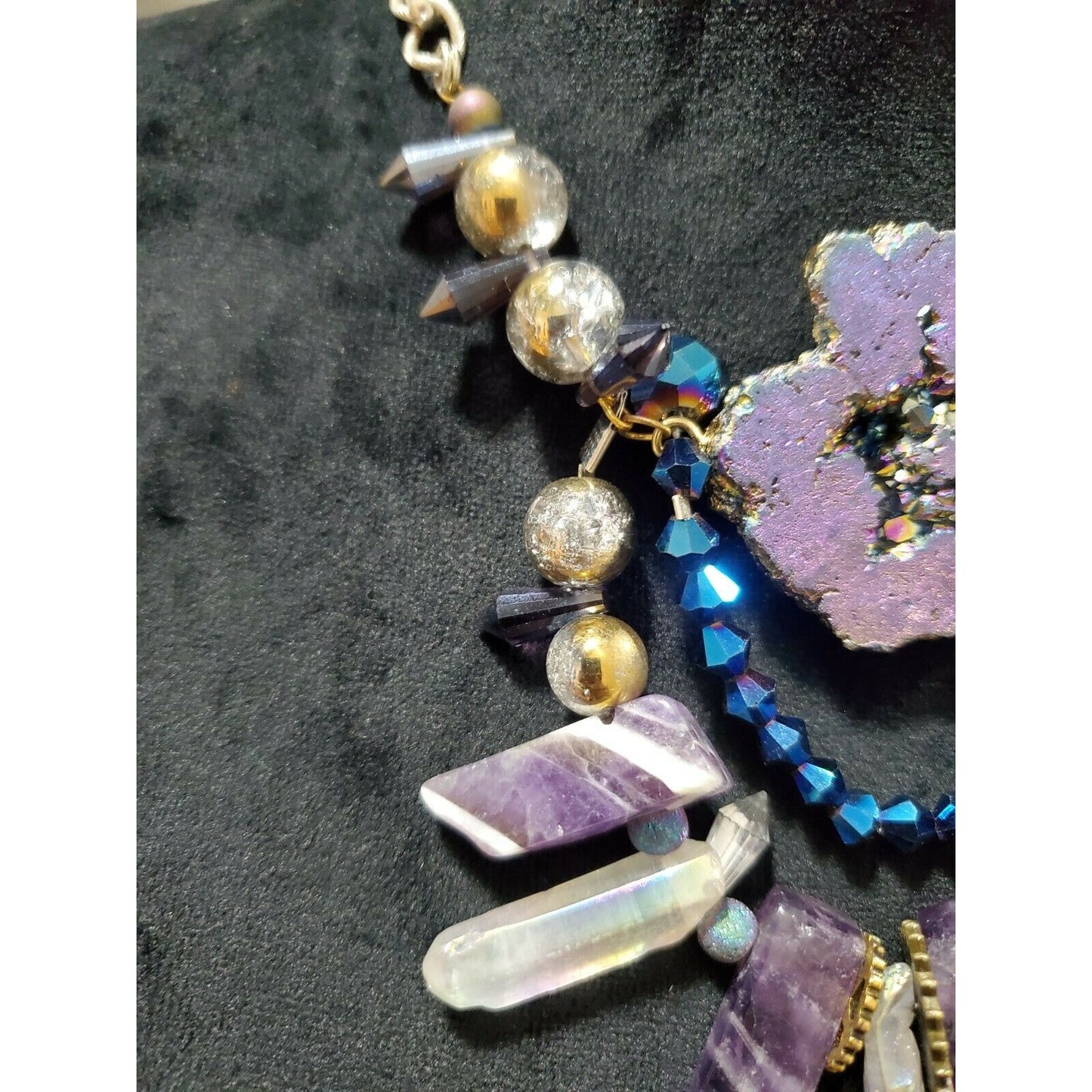 Handmade Raw Ametheyst Necklace