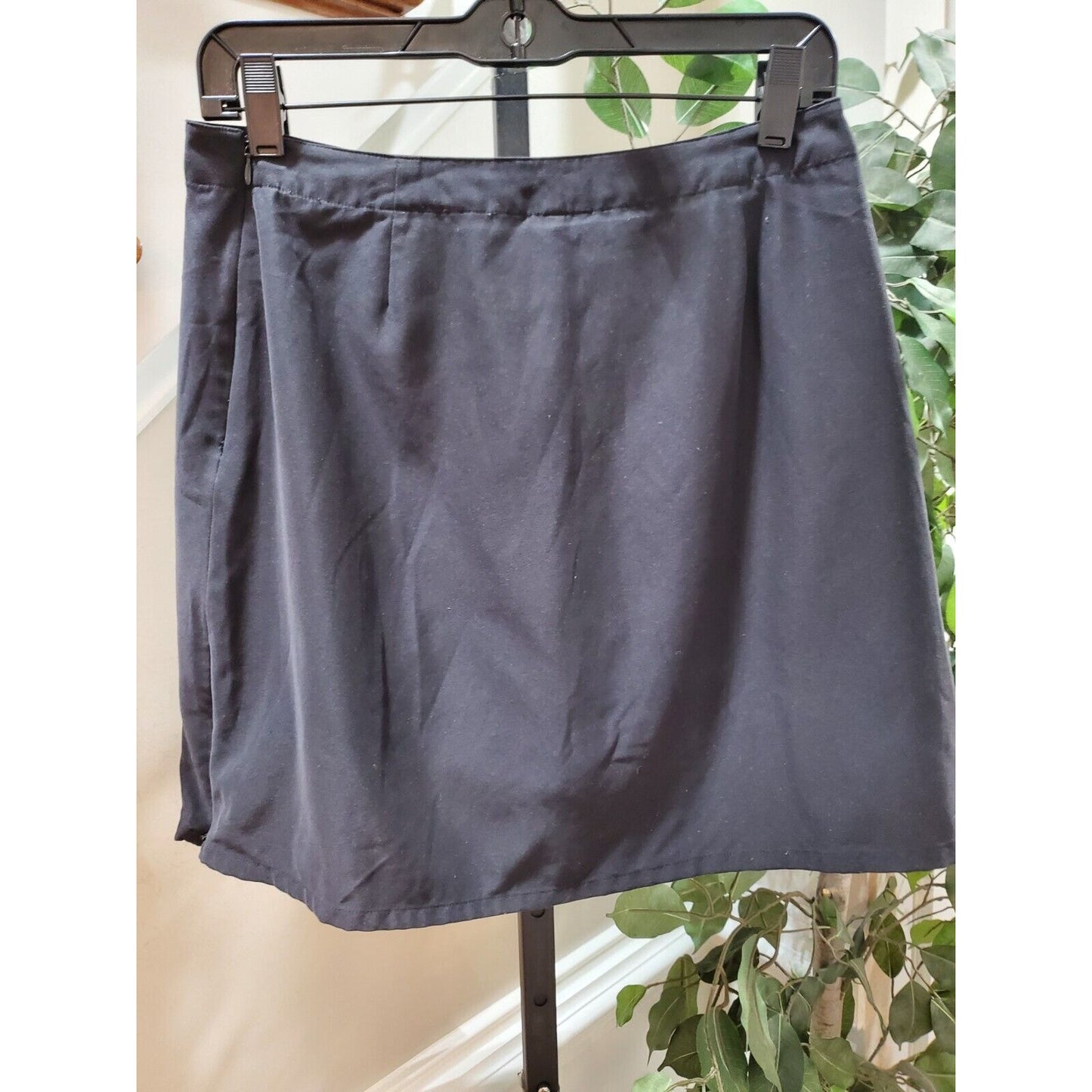 Patagonia Women Black 100% Polyester Pencil & Straight Casual Mini Skirt Size 8