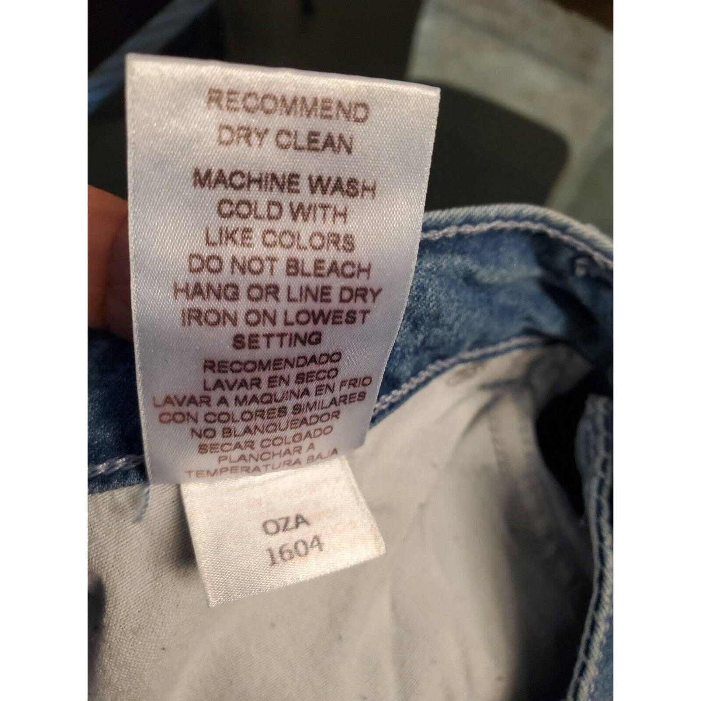 PZI Women's Blue Denim Cotton Mid Rise Straight Jeans Casual Pants Size 8 Short