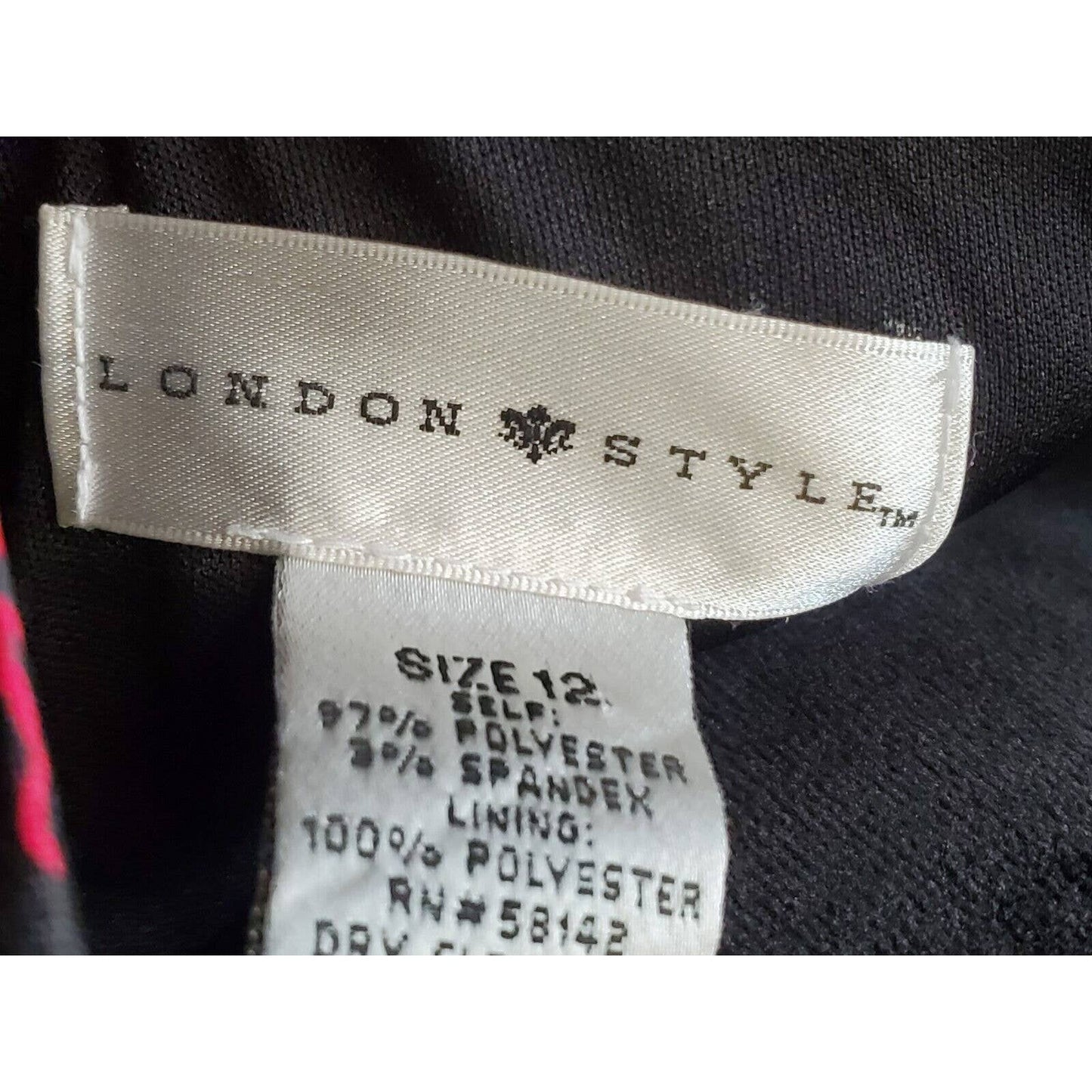 London Style Women Floral Polyester Square Neck Sleeveless Knee Length Dress 12