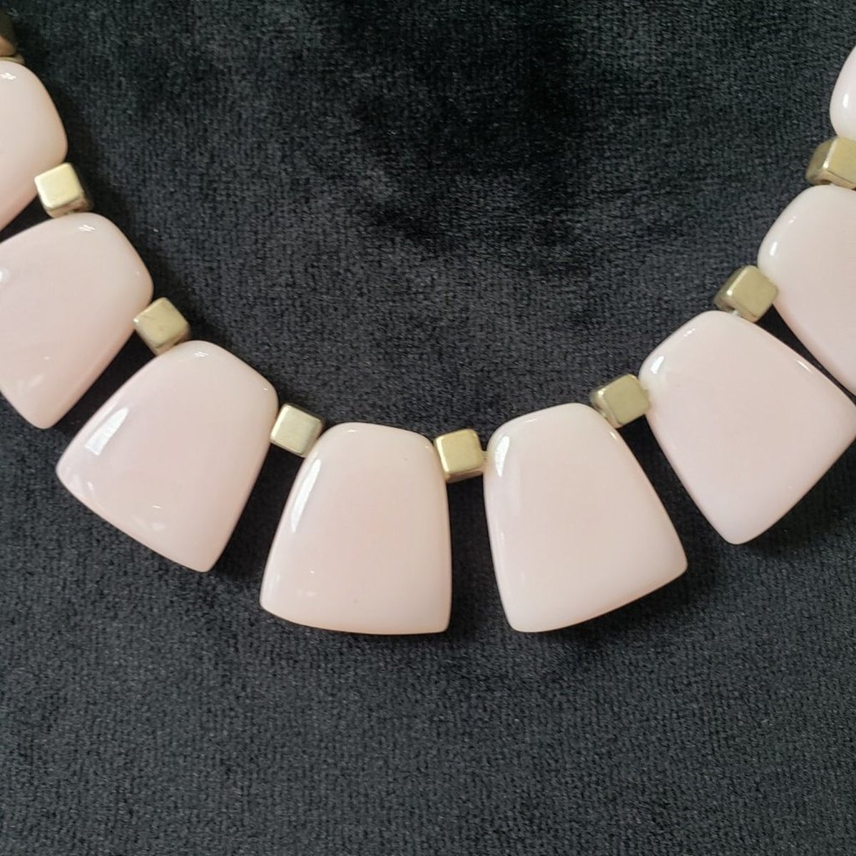 Crystal Semi Precious Chunky Stone Beaded Collar Necklace with Lobster