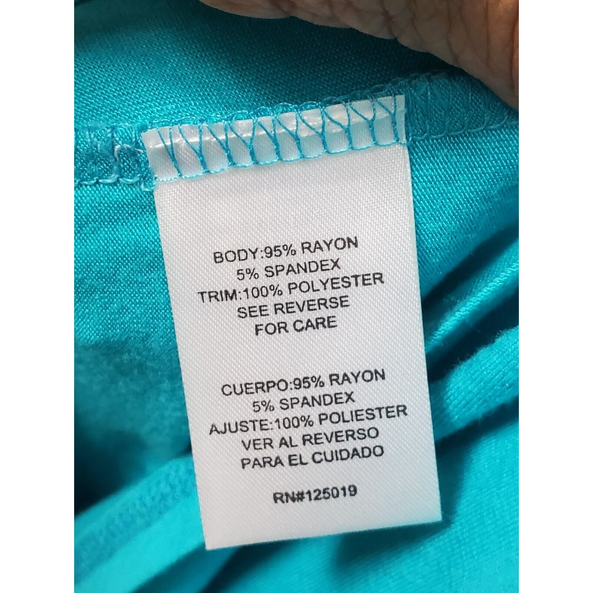Joseph A Women's Blue Rayon Scoop Neck Sleeveless Casual Top Blouse Size X-Large