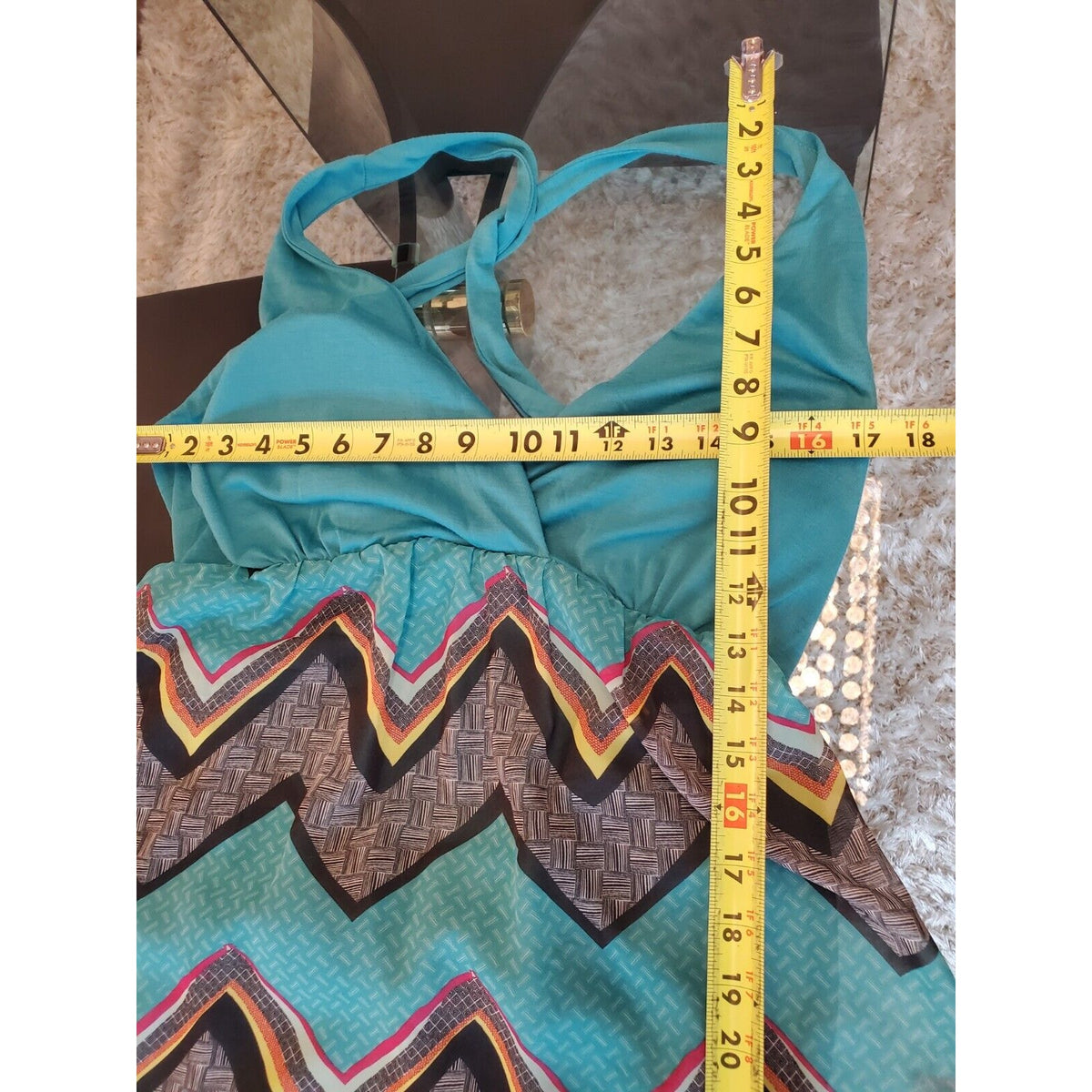 No Boundaries Women's Blue Polyester V-Neck Sleeveless Long Maxi Dress Size XXL