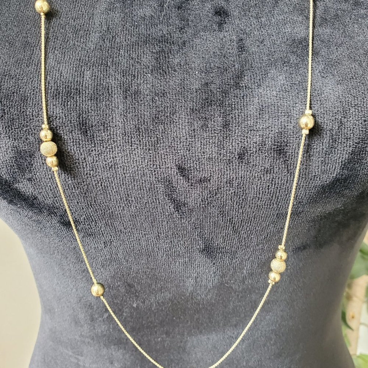 Women's Gold-Tone Pearls Double Layer Chain with Lobster Clasp Necklace