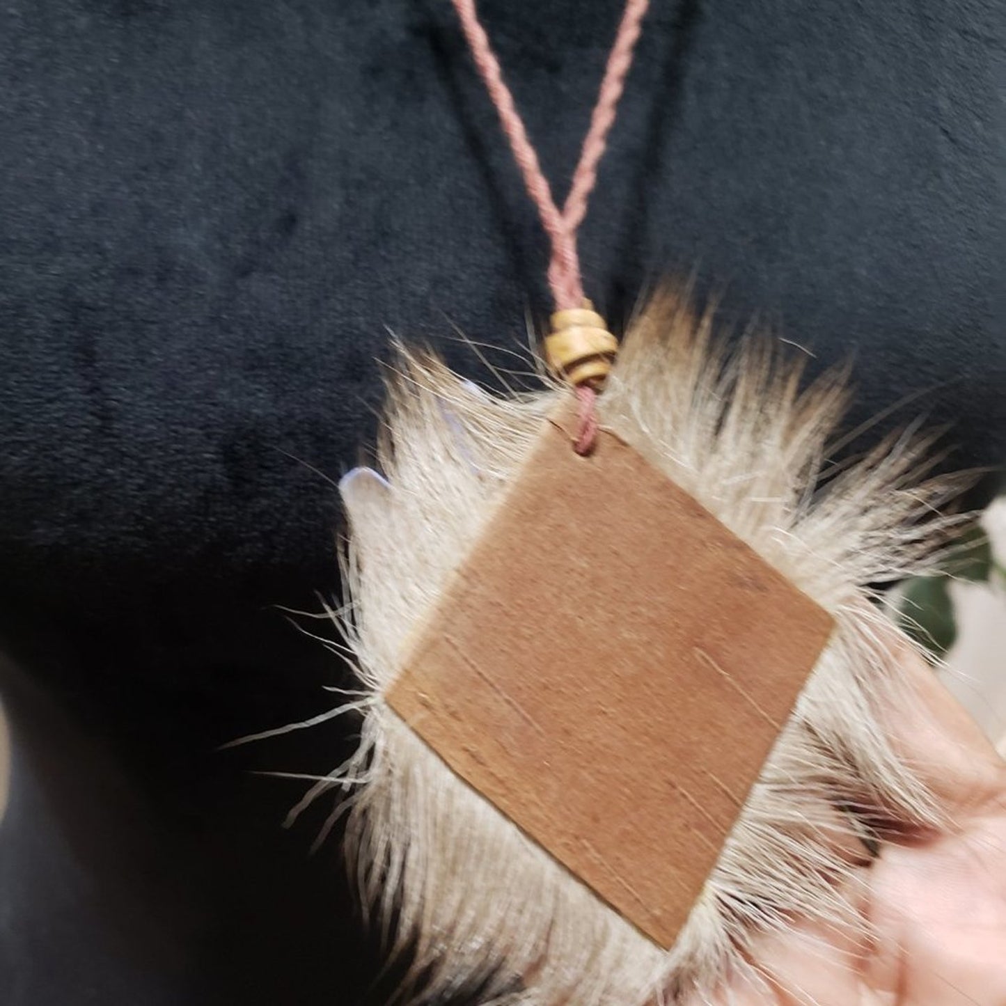Unique Lightweight Brown Historical 1787 Boho Tribal Tassel Pendant Necklace