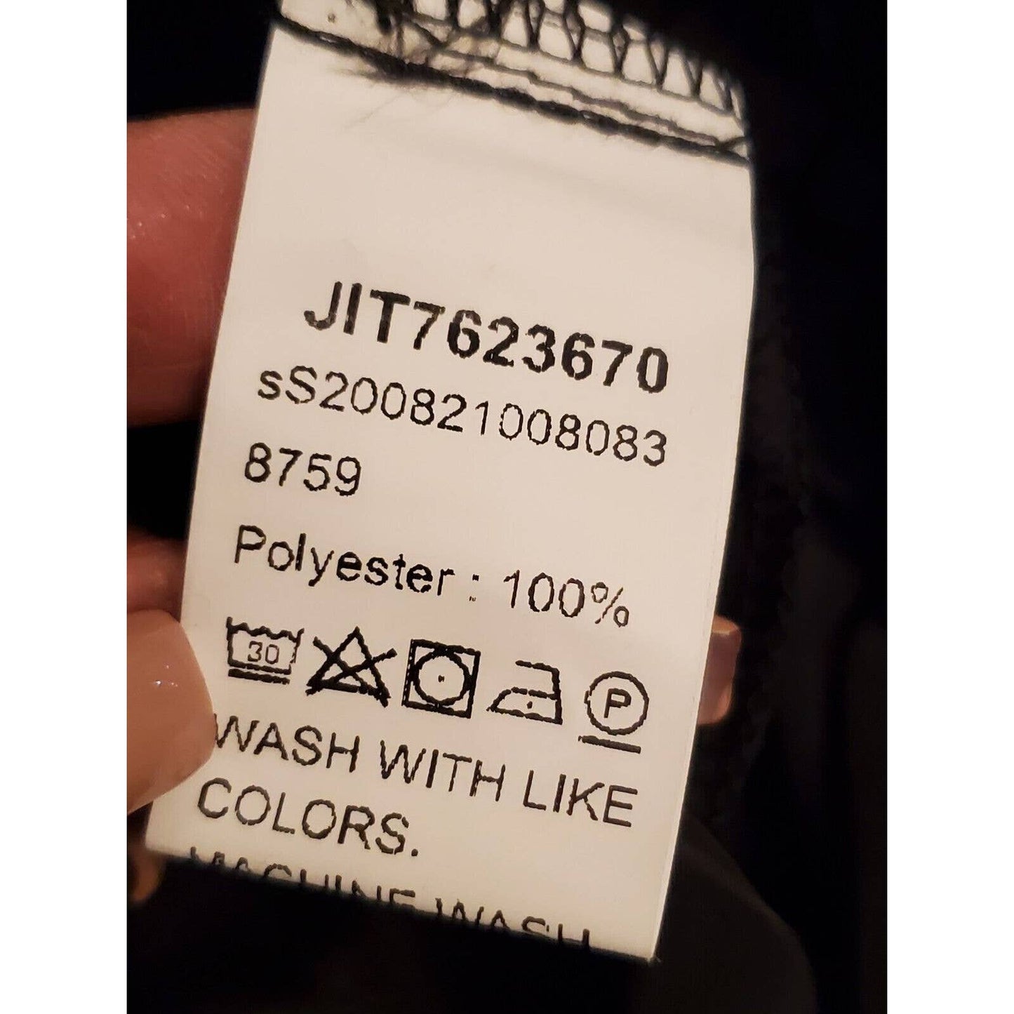 Sheln Women Black 100% Polyester Mid Rise Pull On Cargo Trouser Pant Size Small