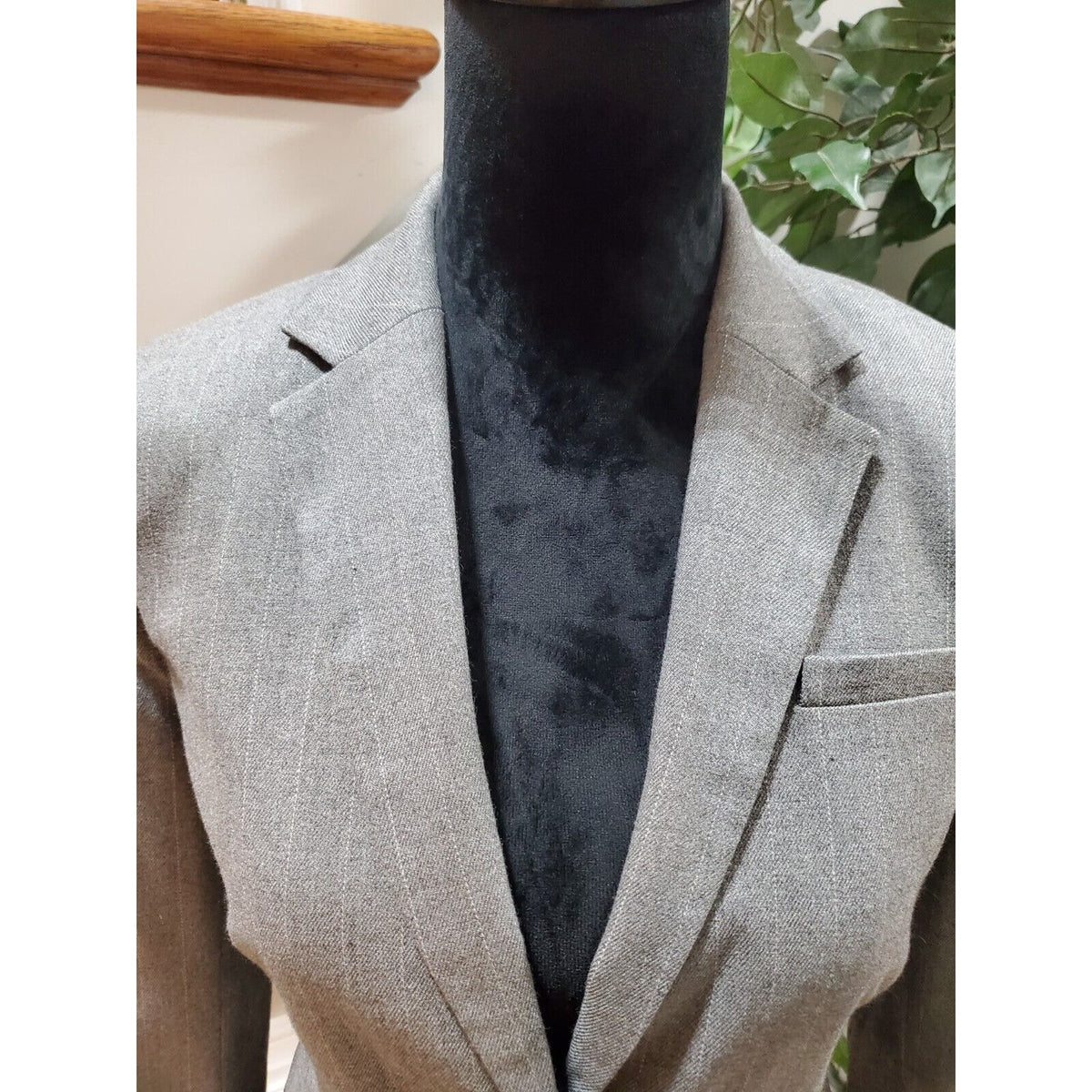 Banana Republic Women's Gray Single Breasted Two Button Blazer Jacket Size 4
