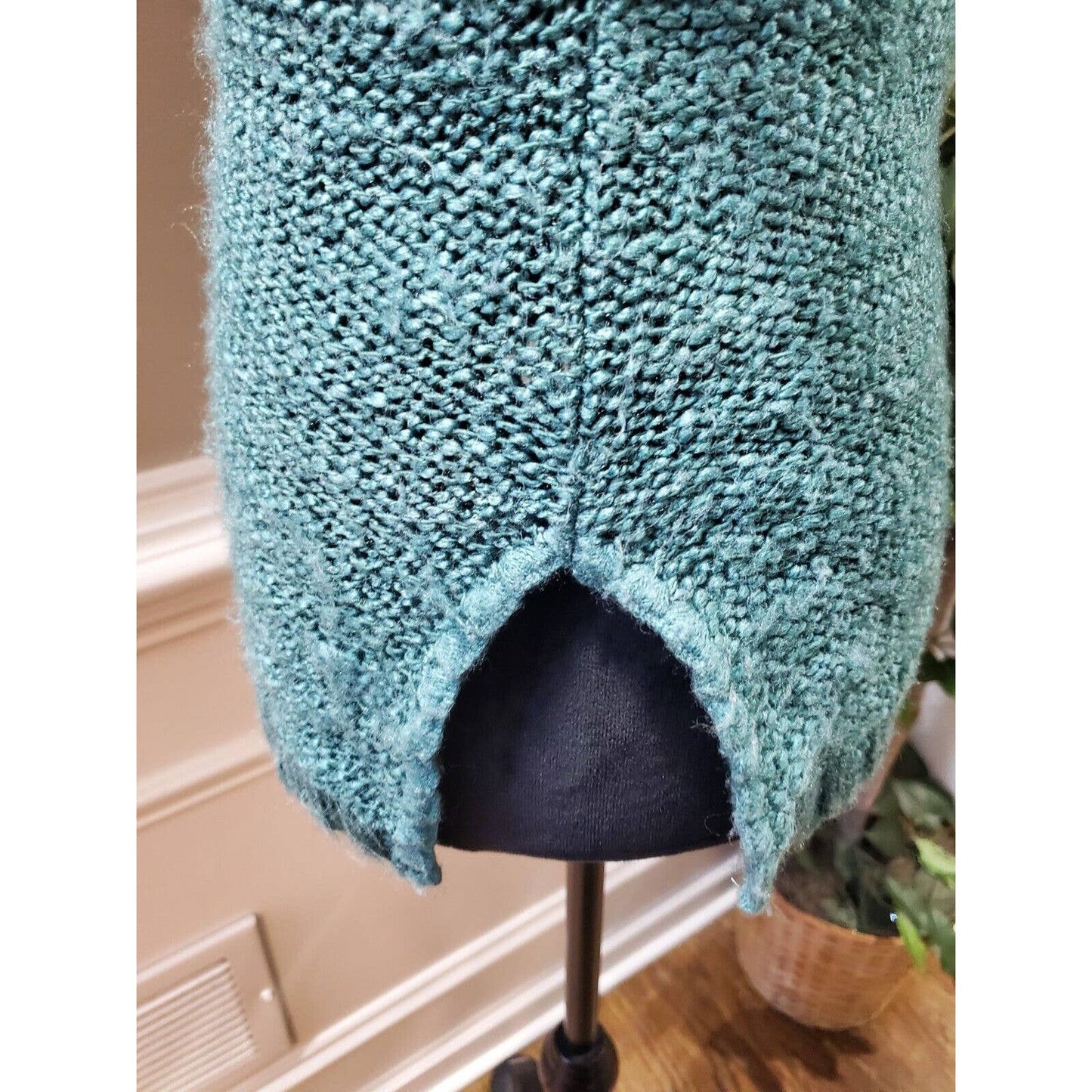 American Rag Women's Blue Acrylic Scoop Neck Long Sleeve Knit Sweater XS