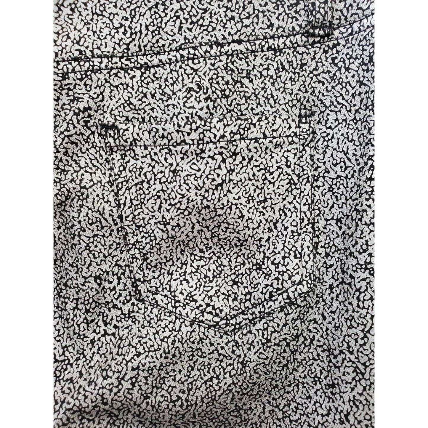 Faded Glory Women Gray Polyester Pull On Mid Rise Skinny Fit Casual Pant Size M