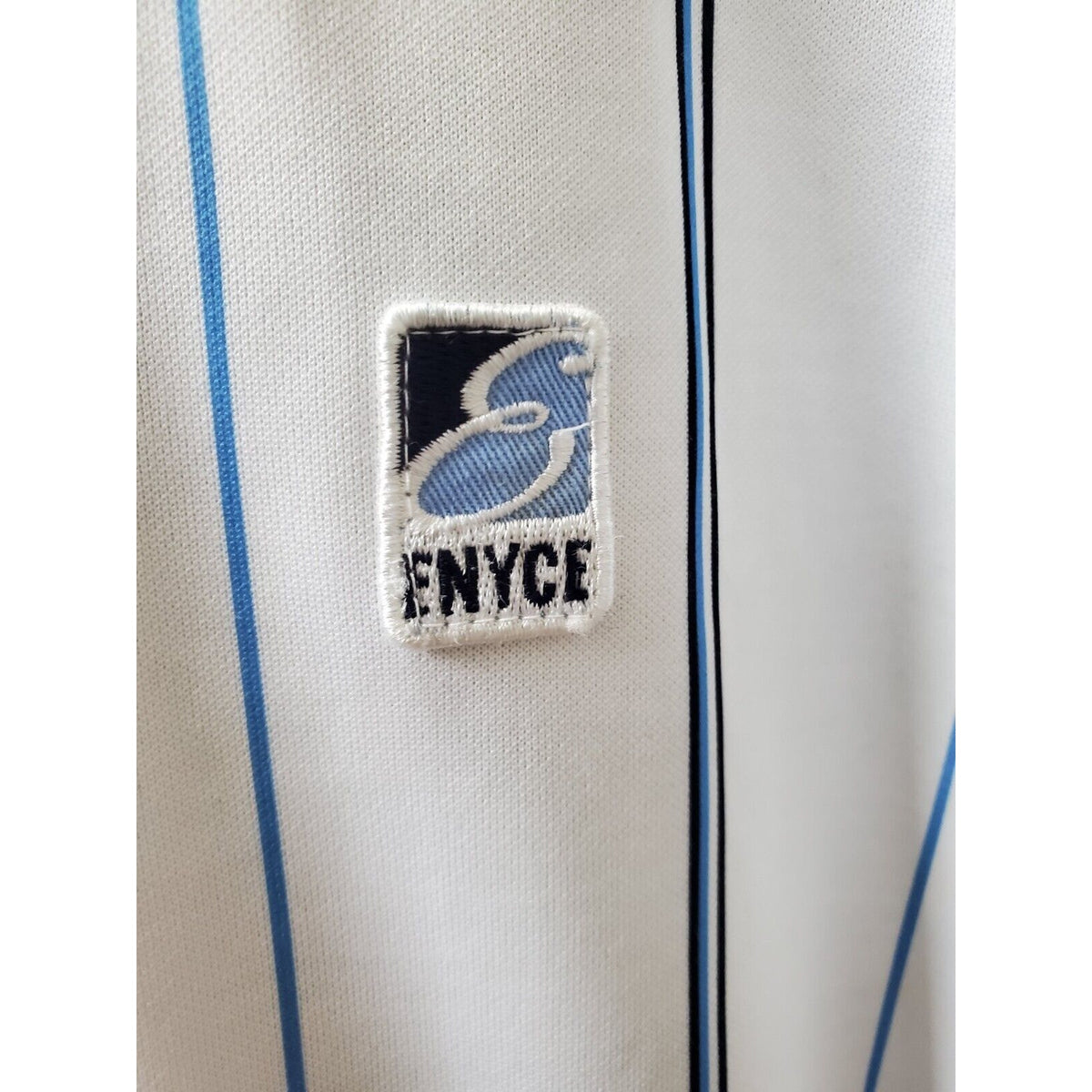 enyce Mens White Striped Polyester Long Sleeve Full Zipper Track Jacket Size 3XL