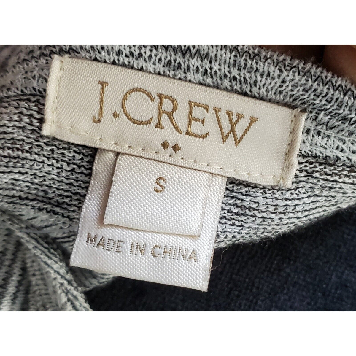 J. Crew Women's Gray 100% Modal Scoop Neck Sleeveless Knee Length Dress Size S
