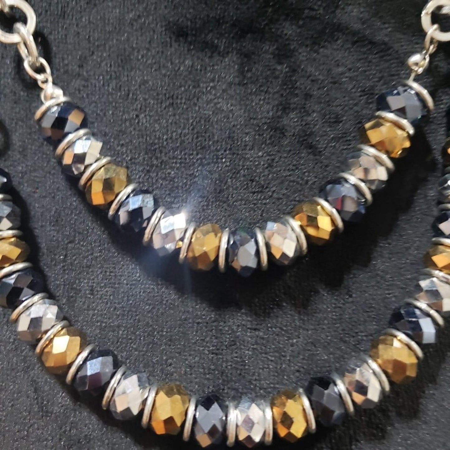 Womens Fashions Multicolor Acrylic Beaded Collar Necklace with Lobster Clasp