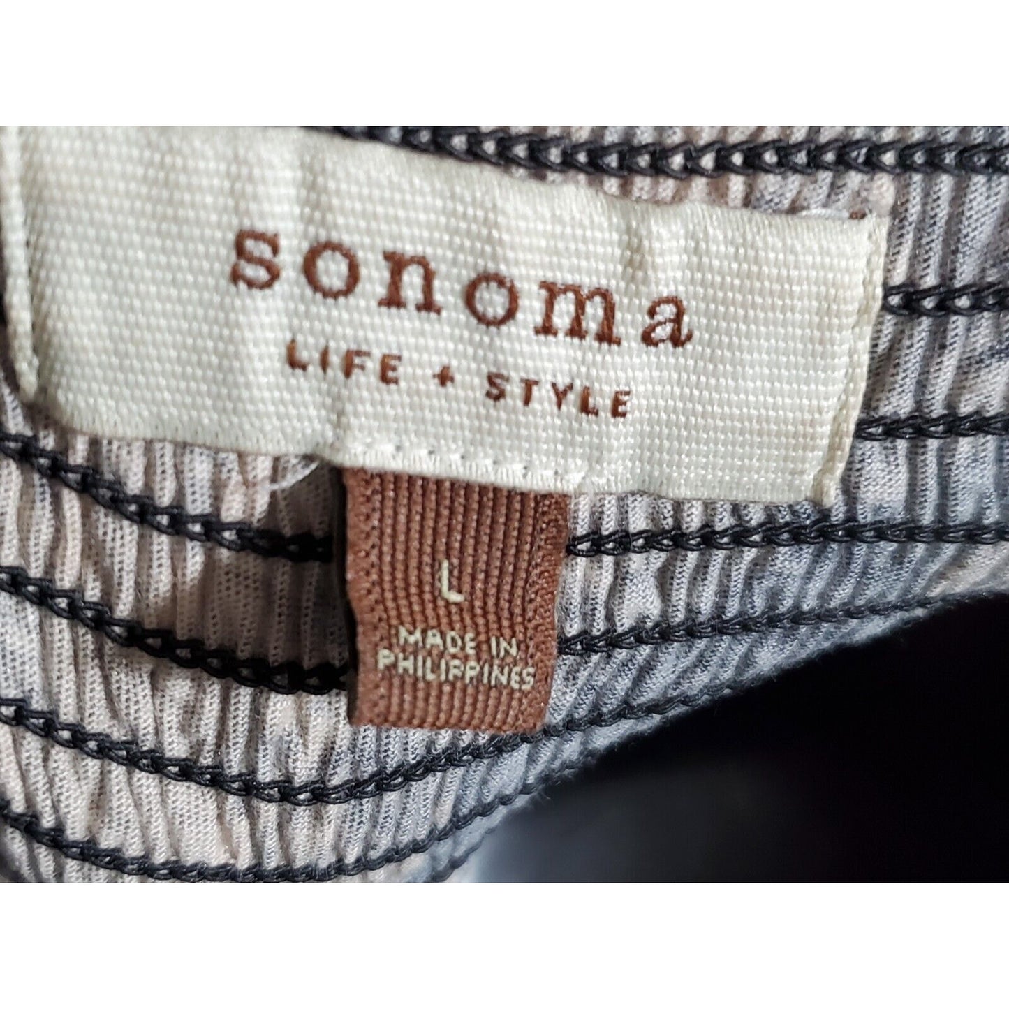 Sonoma Women's Multicolor Cotton Square Neck Sleeveless Casual Long Maxi Dress L