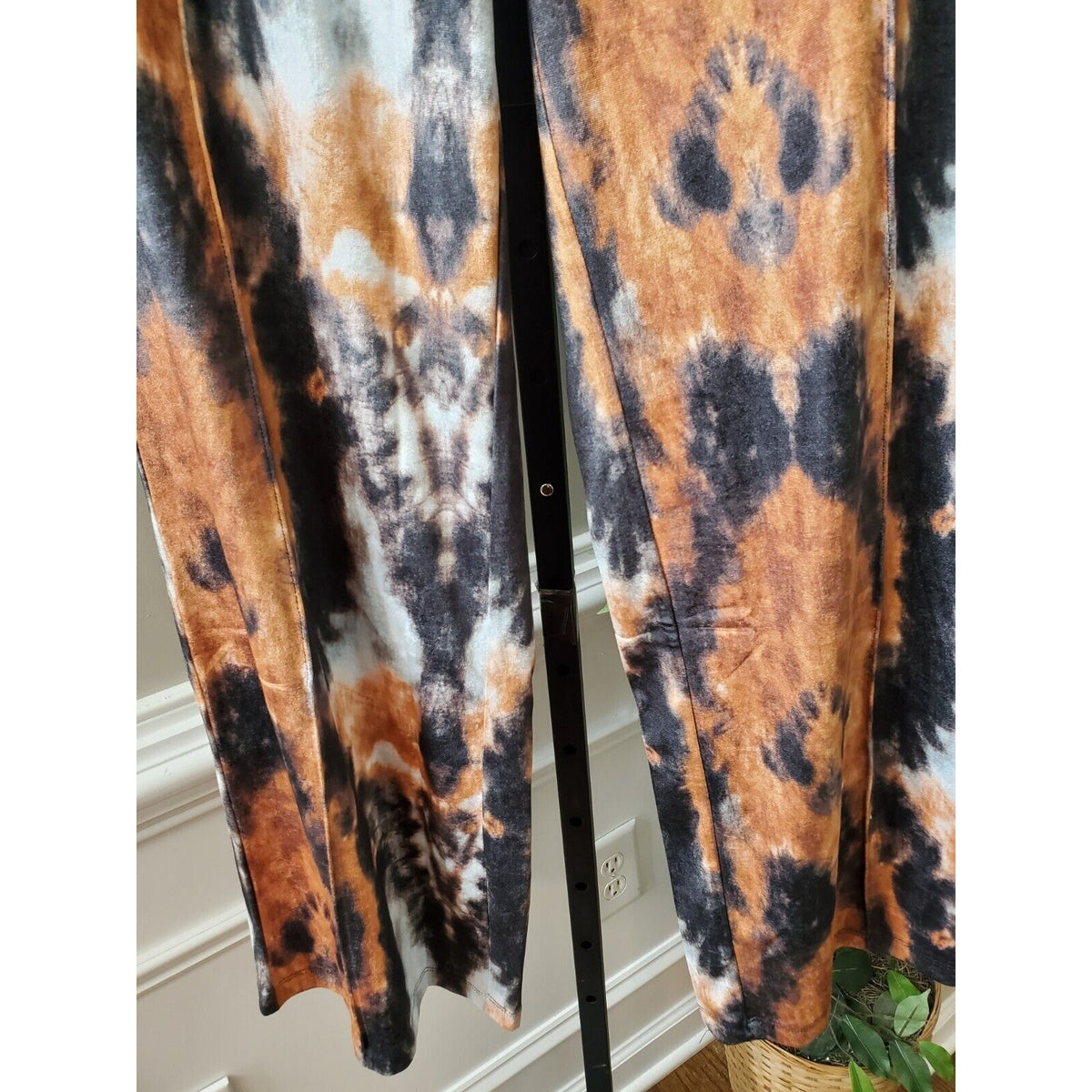 Top Shop Womens Multicolor Tie Dye Velour Comfort Waist Pull On Joggers Pant 0-2