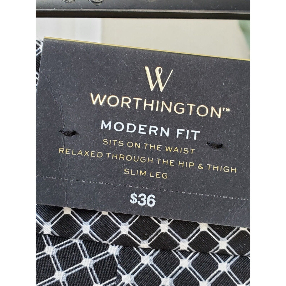 Worthington Women's Black Cotton Modern Fit Thigh Slim Leg Casual Capri Size 10