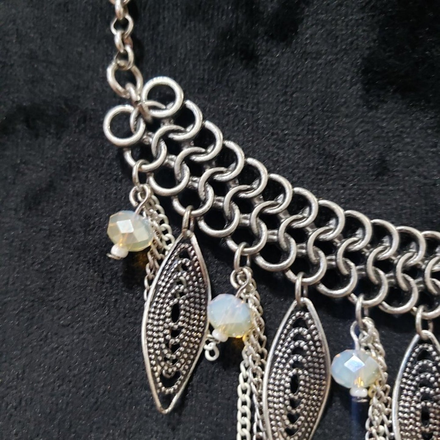 Women's Choker Bohemian Style Silver Angel Feather Necklace