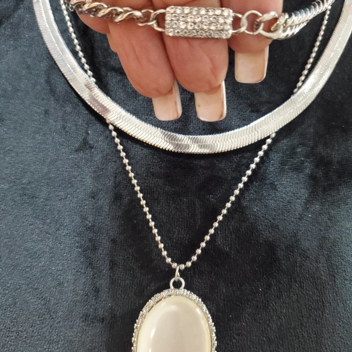 Womens Two Tone Mother Of Pearl / Gold Sun Pendant Necklace