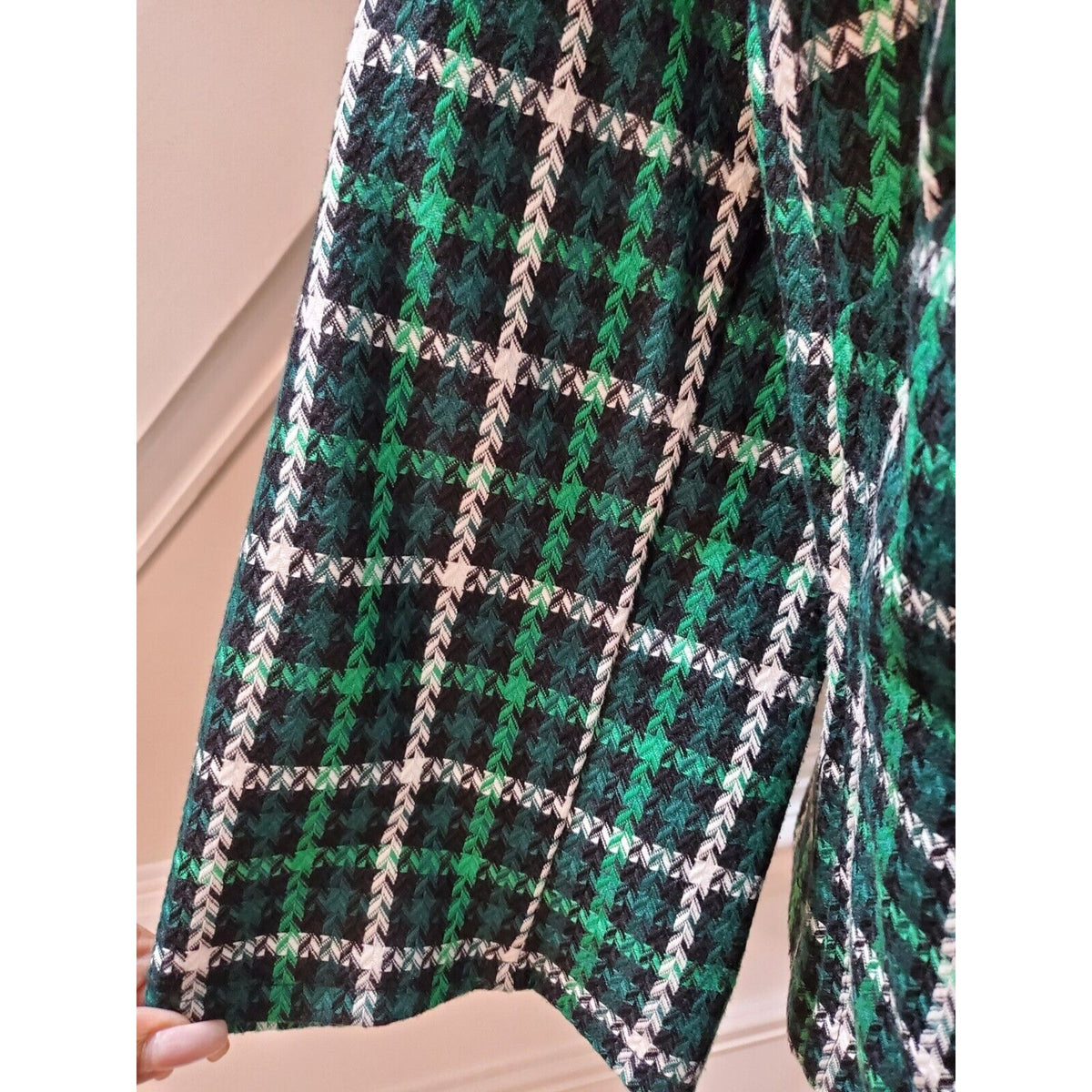 Cato Women's Green Polyester Long Sleeve Button Front Casual Jacket Blazer 18W