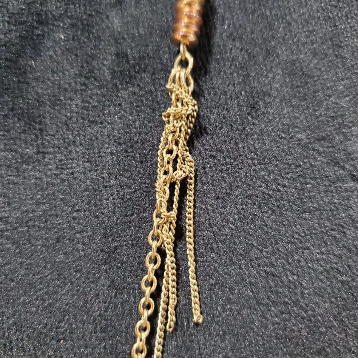 Womens Gold Tone Long Chains Layered Charm Pendant Necklace