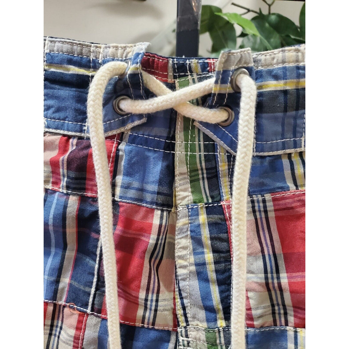 Roundtree & Yorke Mens Shorts Plaid Casuals Swimwear Chino Size Small