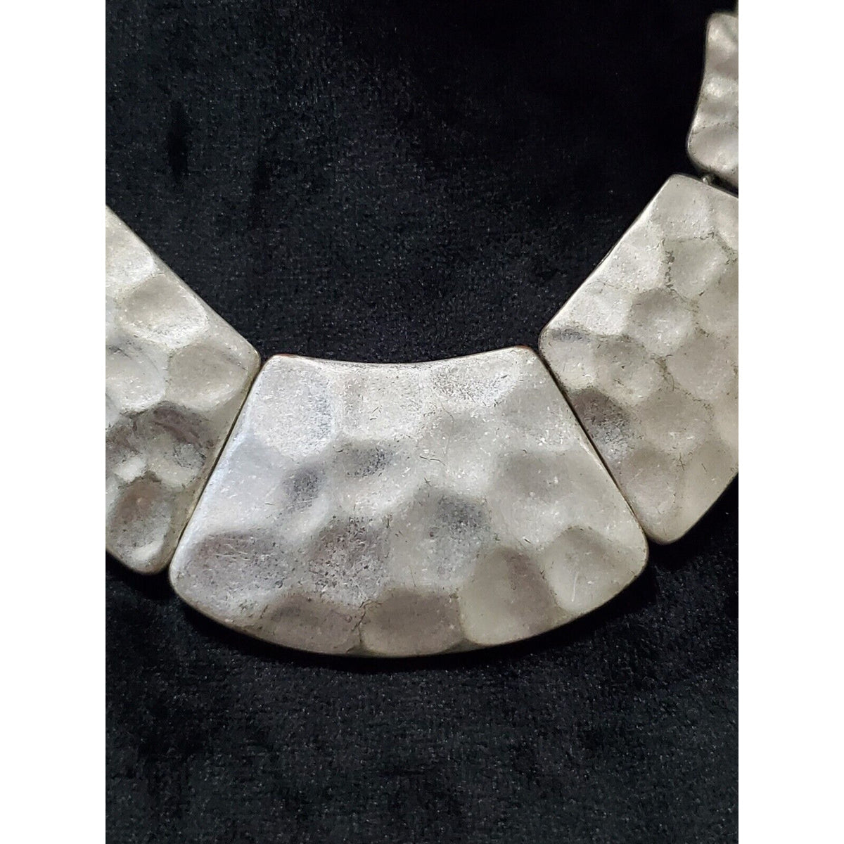 Women's Silver Plated Statement Piece Square Stylish Necklace