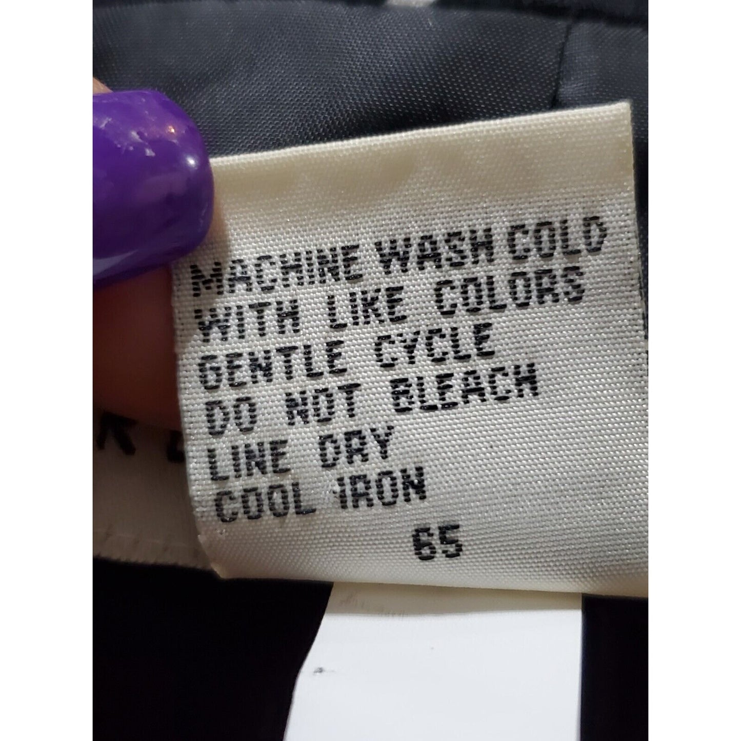 Requirements Women Black Cotton Long Sleeve Full Zip Front Casual Jacket Size S