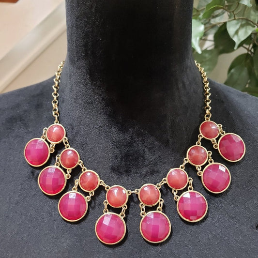 Womens Beautiful Rhinestone Beaded Collar Necklace with Lobster Clasp