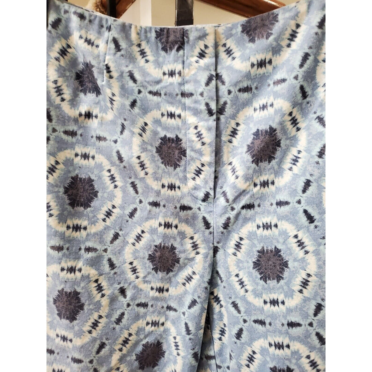 Talbots Womens Blue Mid Rise Casual Straight Leg Stretch Pants Size Petites 8
