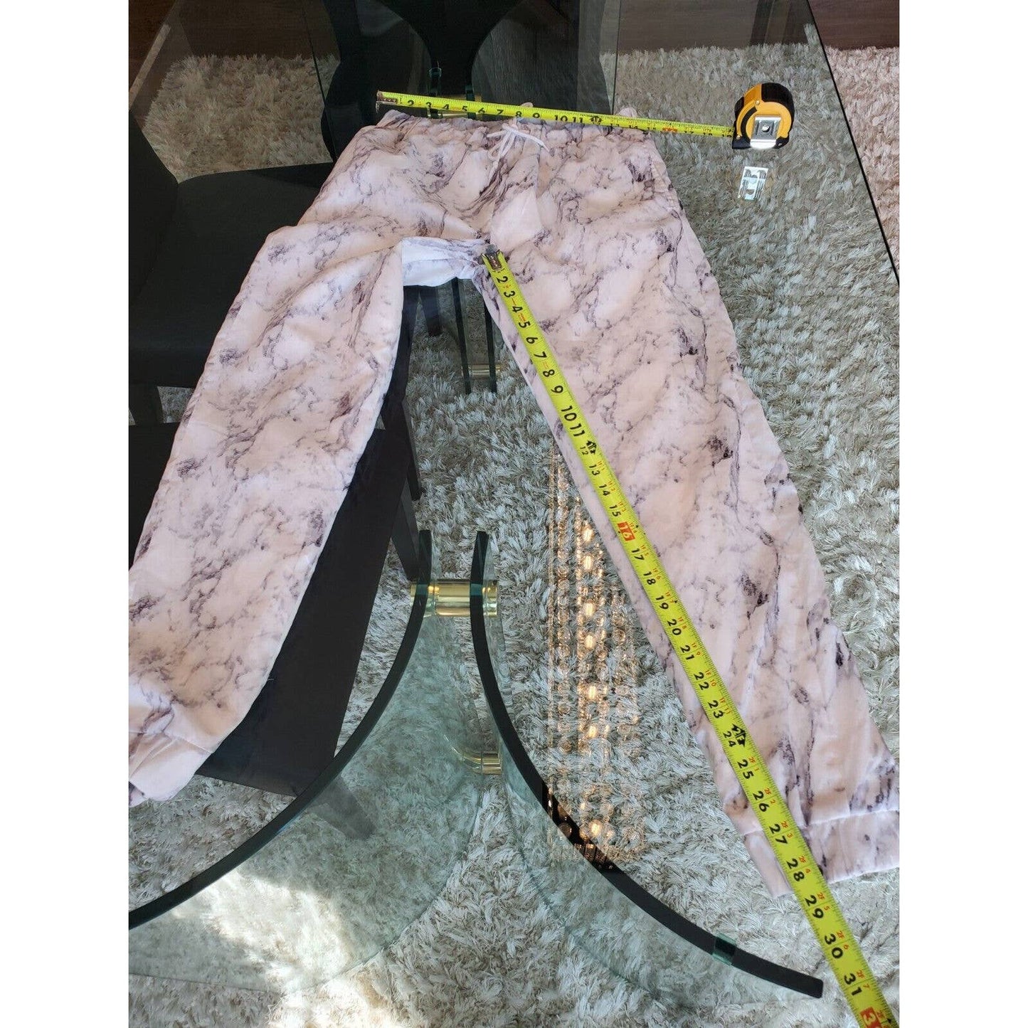 Love Love Love Women's White Polyester Long Sleeve Top & Pant 2 Pc's Medium