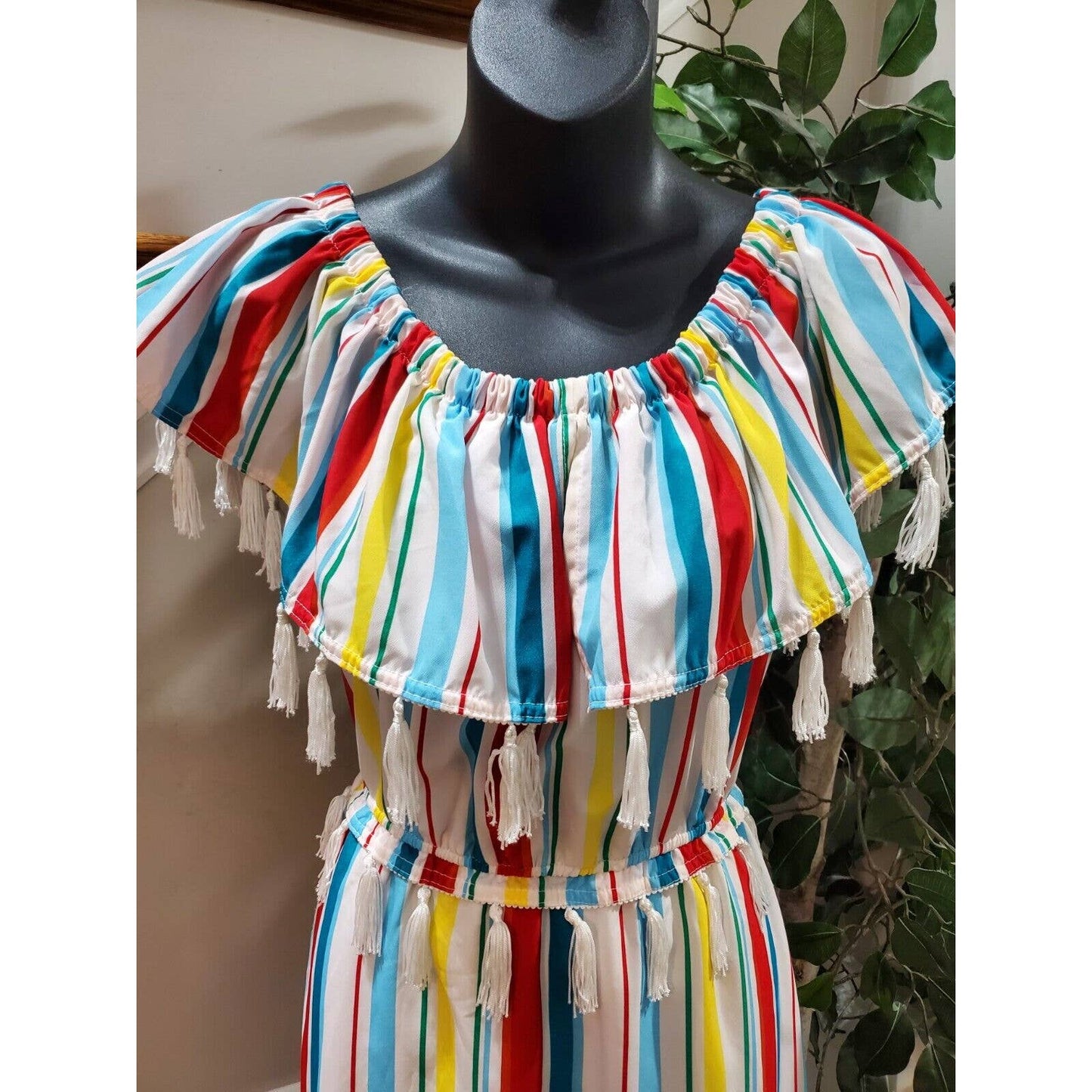 XOXO Women's Multicolor Polyester Round Neck Sleeveless Long Maxi Dress Size S