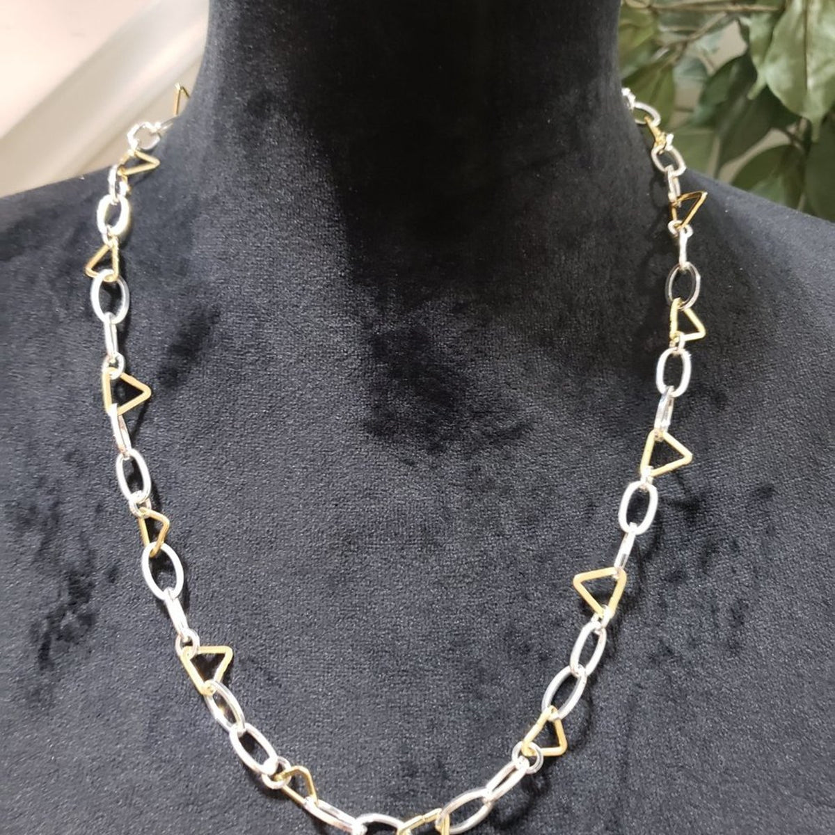 Women's Fashion Personalized Gold Plated Geometric Circle Chain Necklace