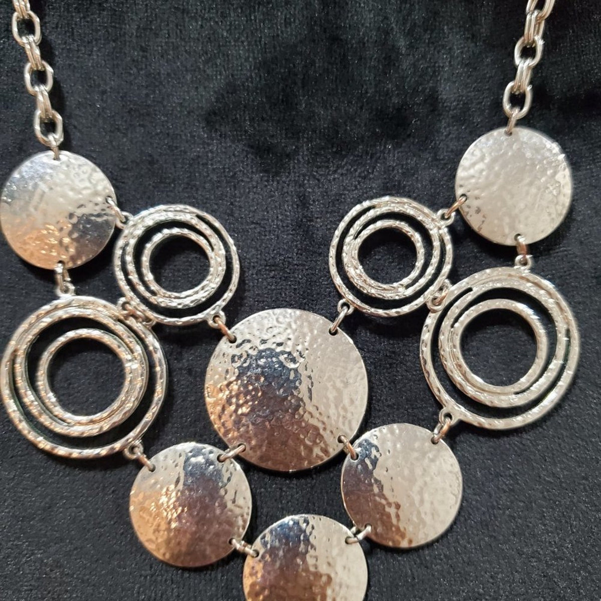 Women's Gold Round Decor Link Chain Fashion Jewelry Necklace