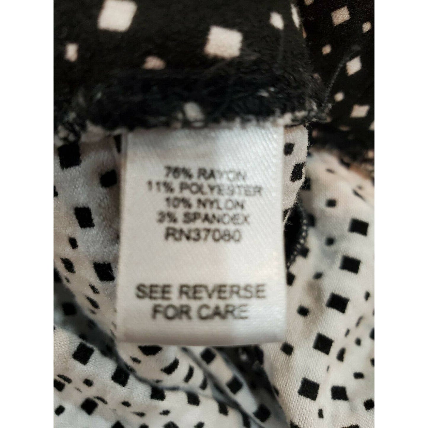 Women's Black & White Dotted Rayon Fancy Capri Pants Plus Size