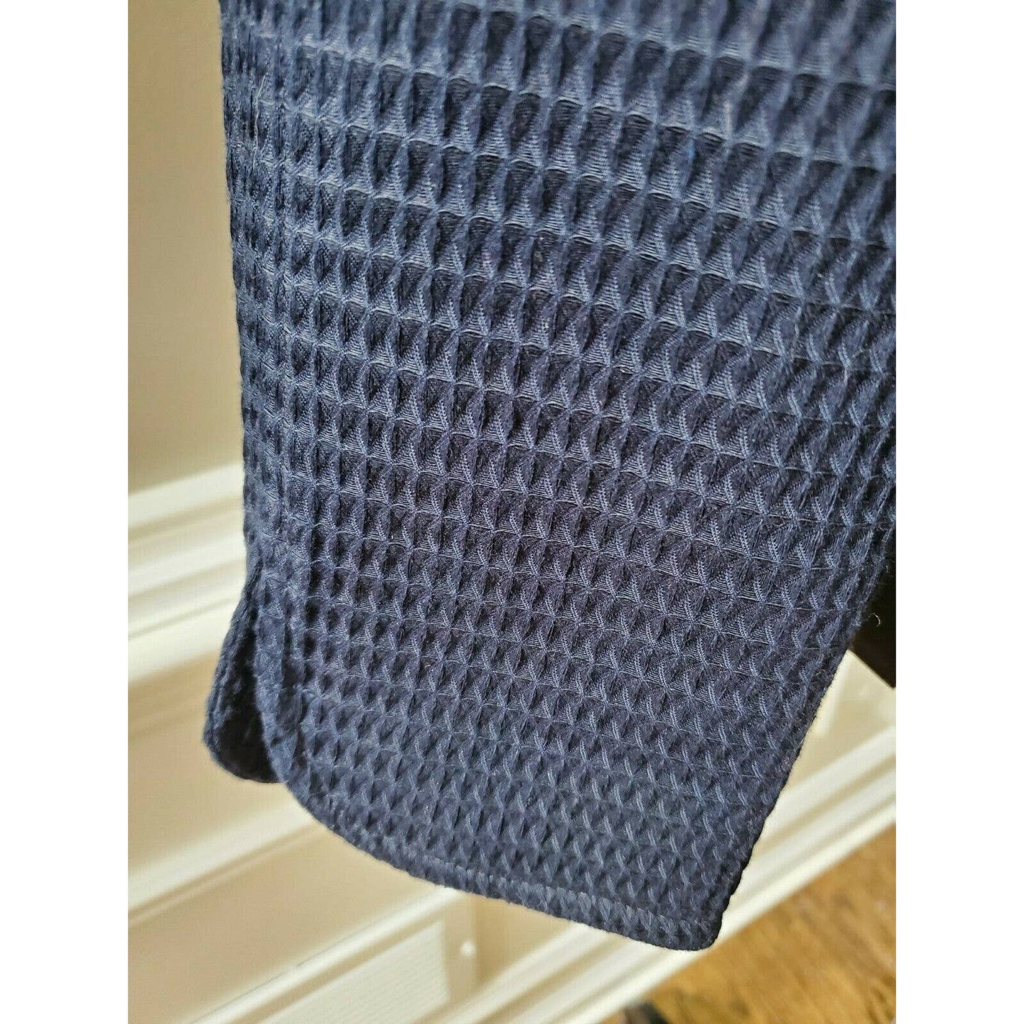 Talbots Women's Blue 100% Cotton Long Sleeve Front Buttons Fitted Blazer Size 4