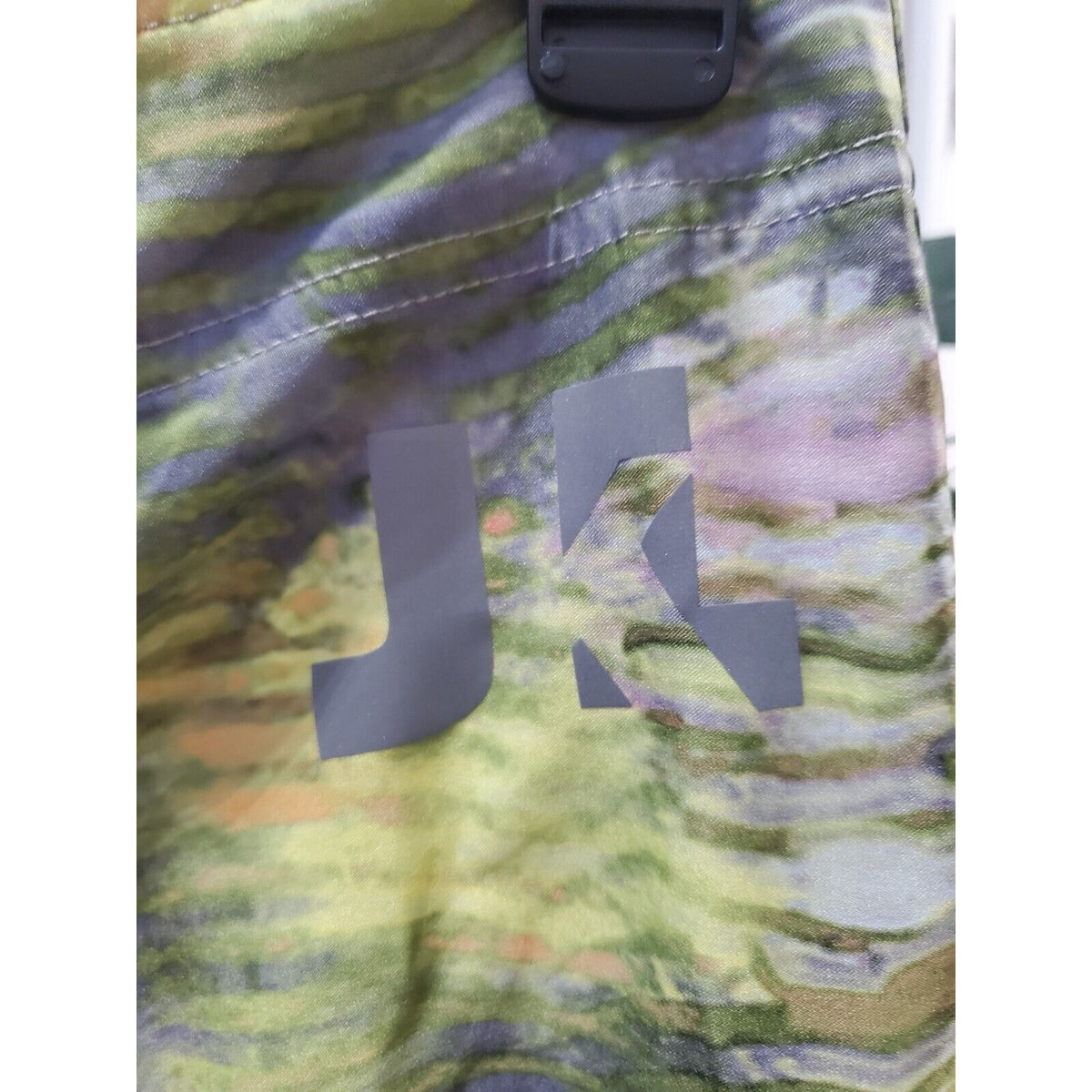 Just Keep Livin Men's Multicolor Polyester Logo Print Pull On Swimwear Shorts 30