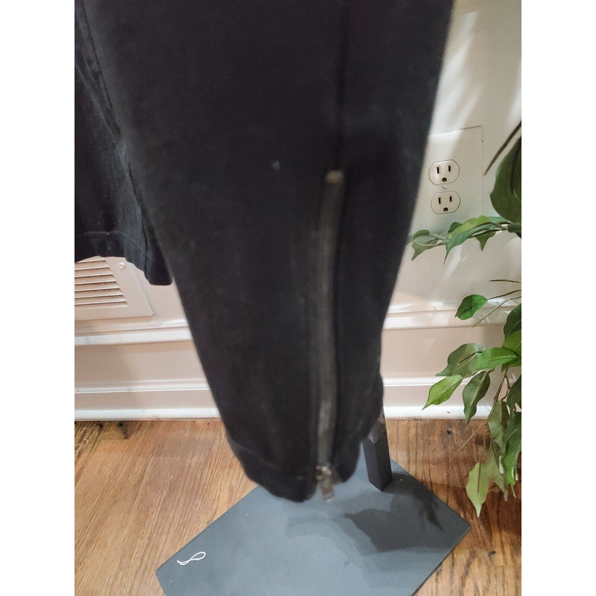 Eileen Fisher Womens Black Rayon Pockets Zipper Front Casual Pants XL