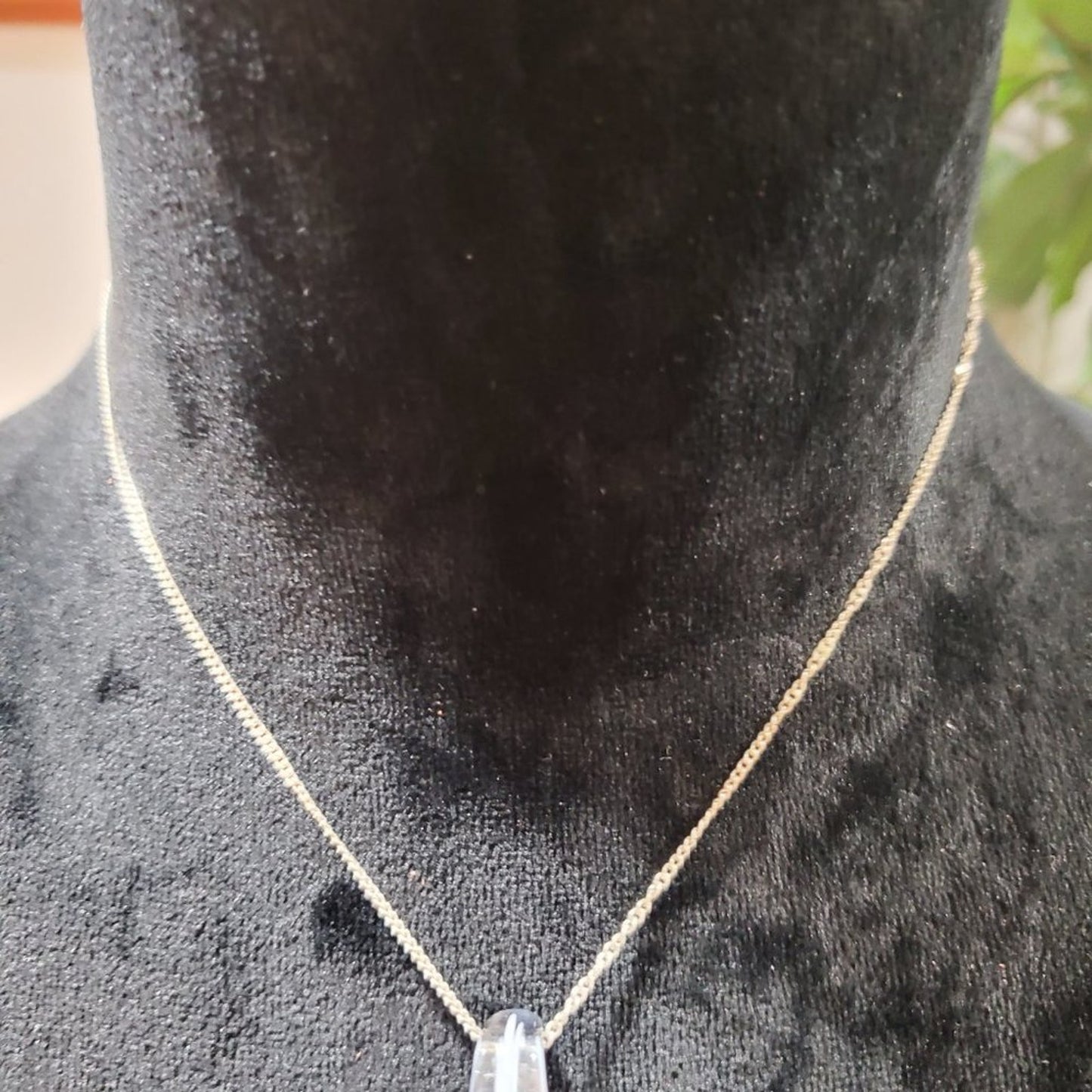 Womens Bermuda Blue Crystal Water Drop Jewelry Necklace