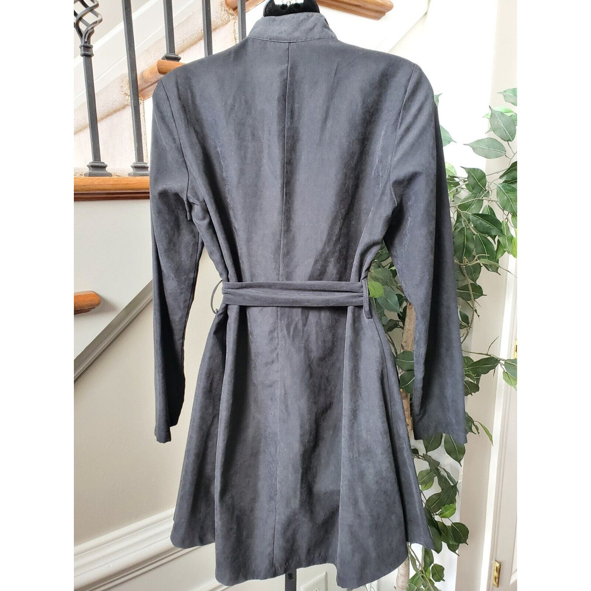 Michel Womens Black 100% Polyester Long Sleeve Full Zipper Casual Jacket Small