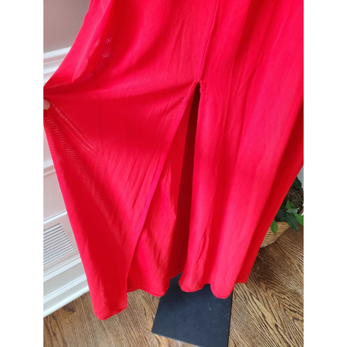 Fashion Nova Always A Good Time Ruffle Polyester Sleeveless Maxi Long Dress 1X